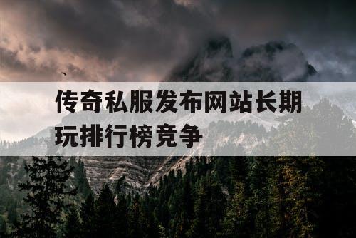 传奇私服发布网站长期玩排行榜竞争